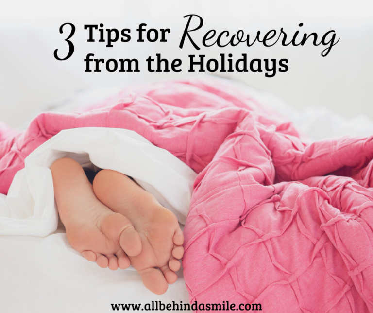 3 Tips for Recovering from the Holidays